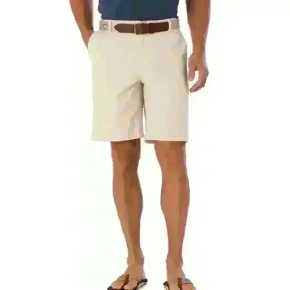 Southern Tide T3 Tide to Trail Performance Shorts Men’s Size Med Stone Quick Dry